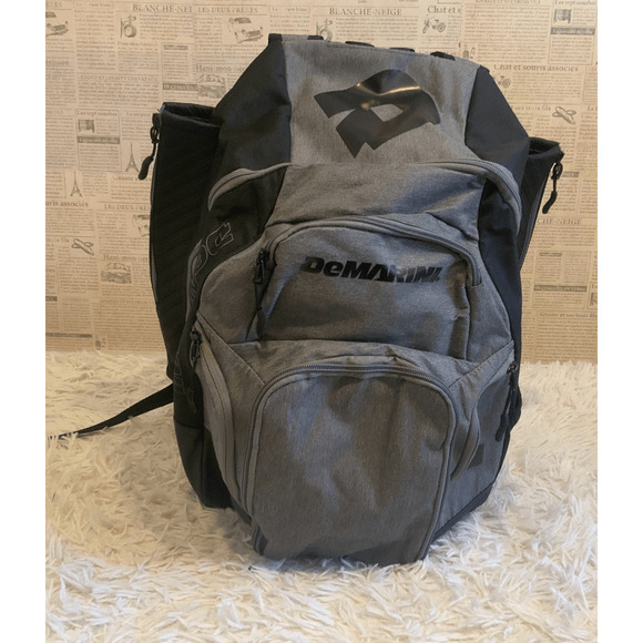 DeMarini OG Baseball Softball Equipment Backpack WB5711714 Black Gray NWT - Picture 1 of 8